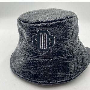 Maje Black Textured Hat